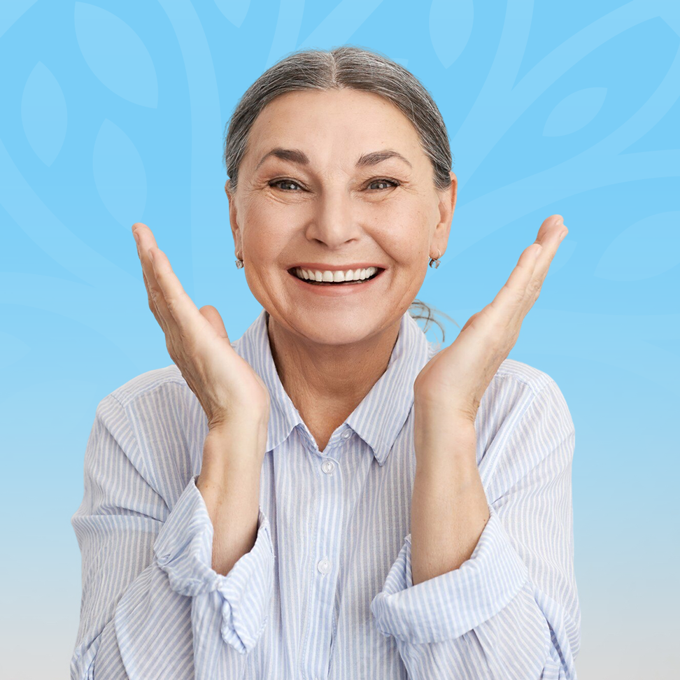 Smiling senior resident